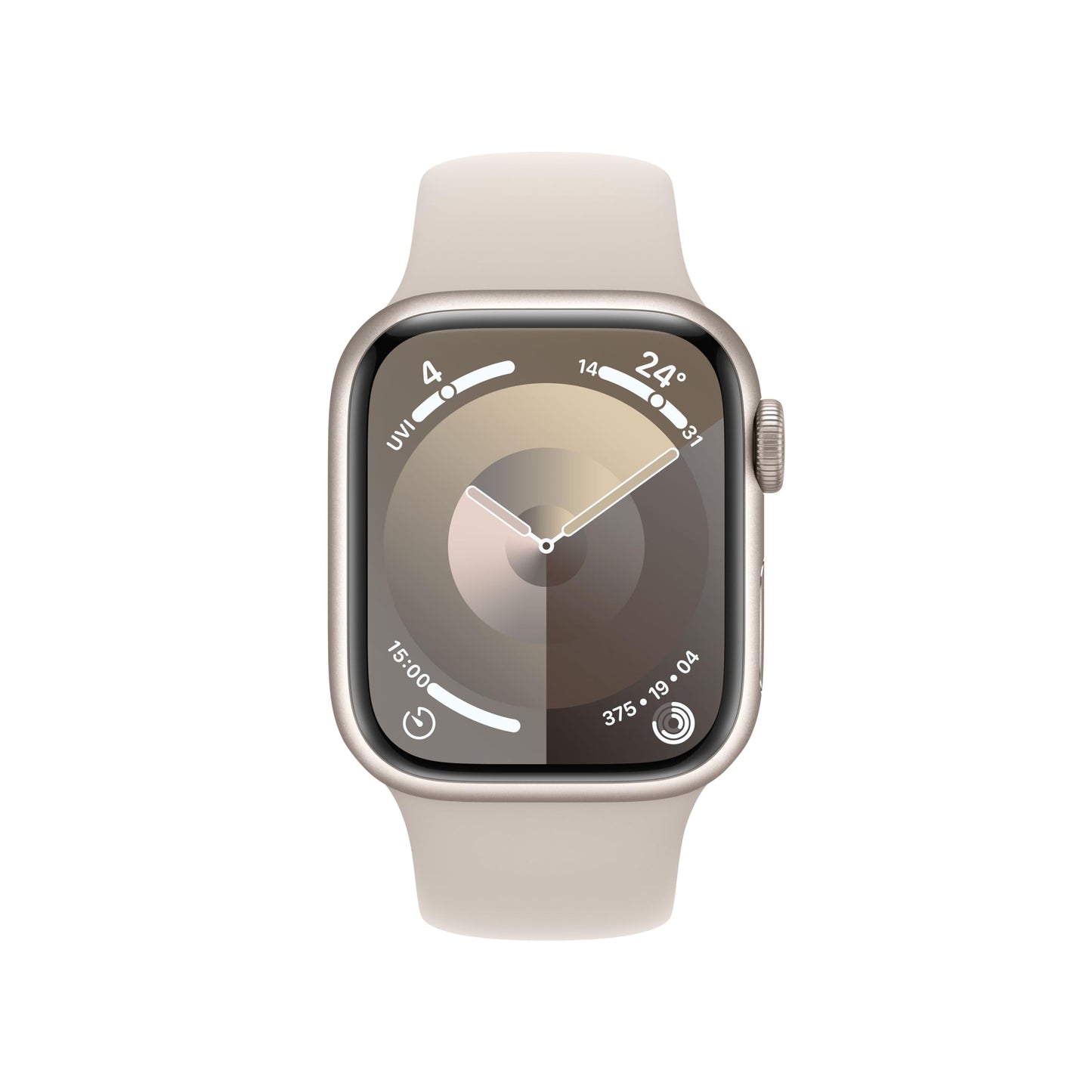 Apple Watch Series 9 – GPS 41mm, Aluminium Polarstern, Sportarmband S/M