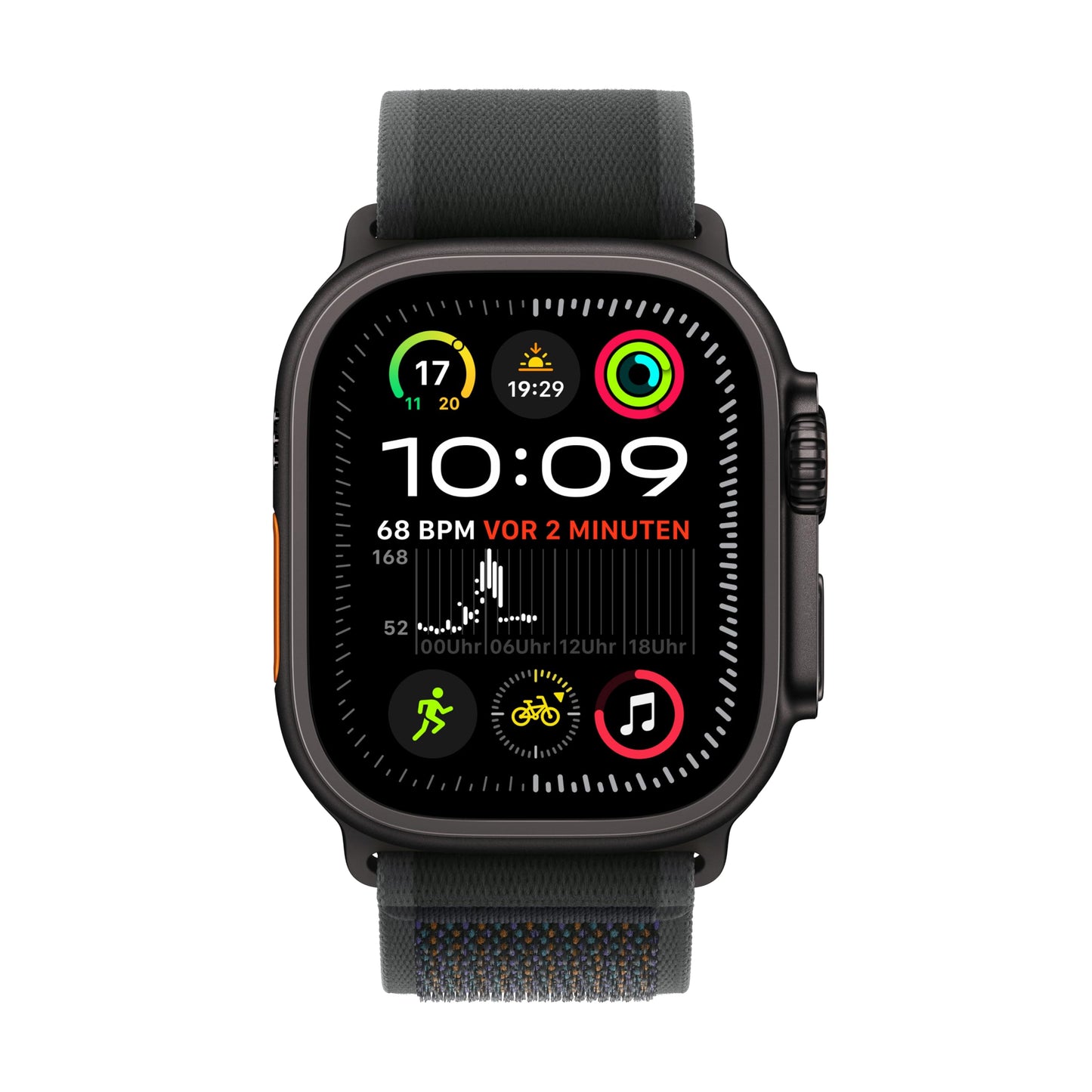 Apple Watch Ultra 2 – Smartwatch 49mm, Schwarz, Präzises GPS & Lange Akkulaufzeit