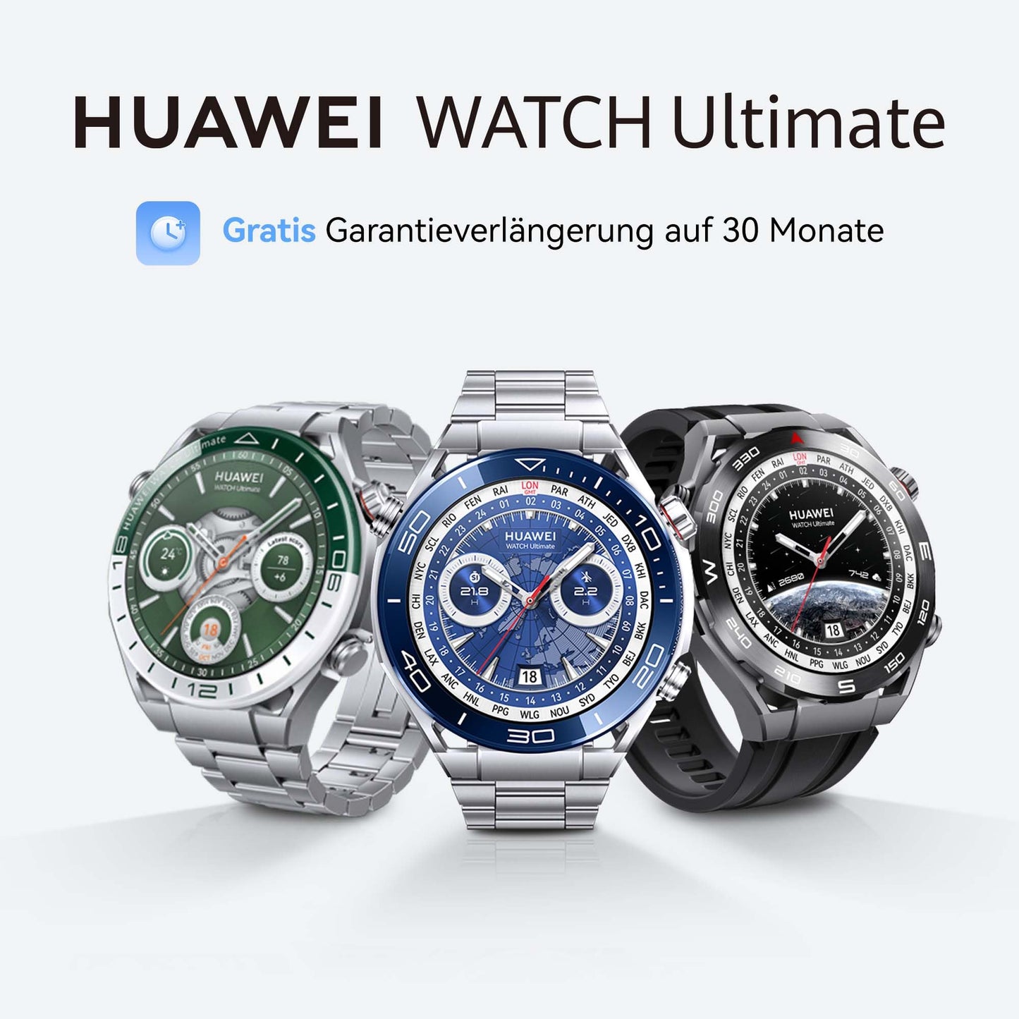 Huawei Watch Ultimate – Premium Smartwatch, Grün, 100m Wasserdicht