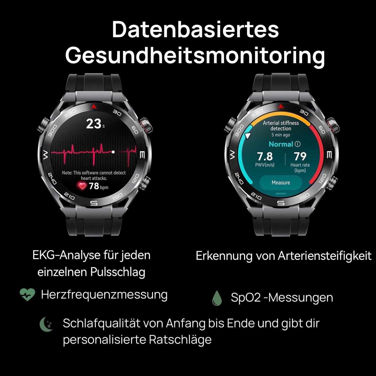 Huawei Watch Ultimate – Premium Smartwatch, Grün, 100m Wasserdicht