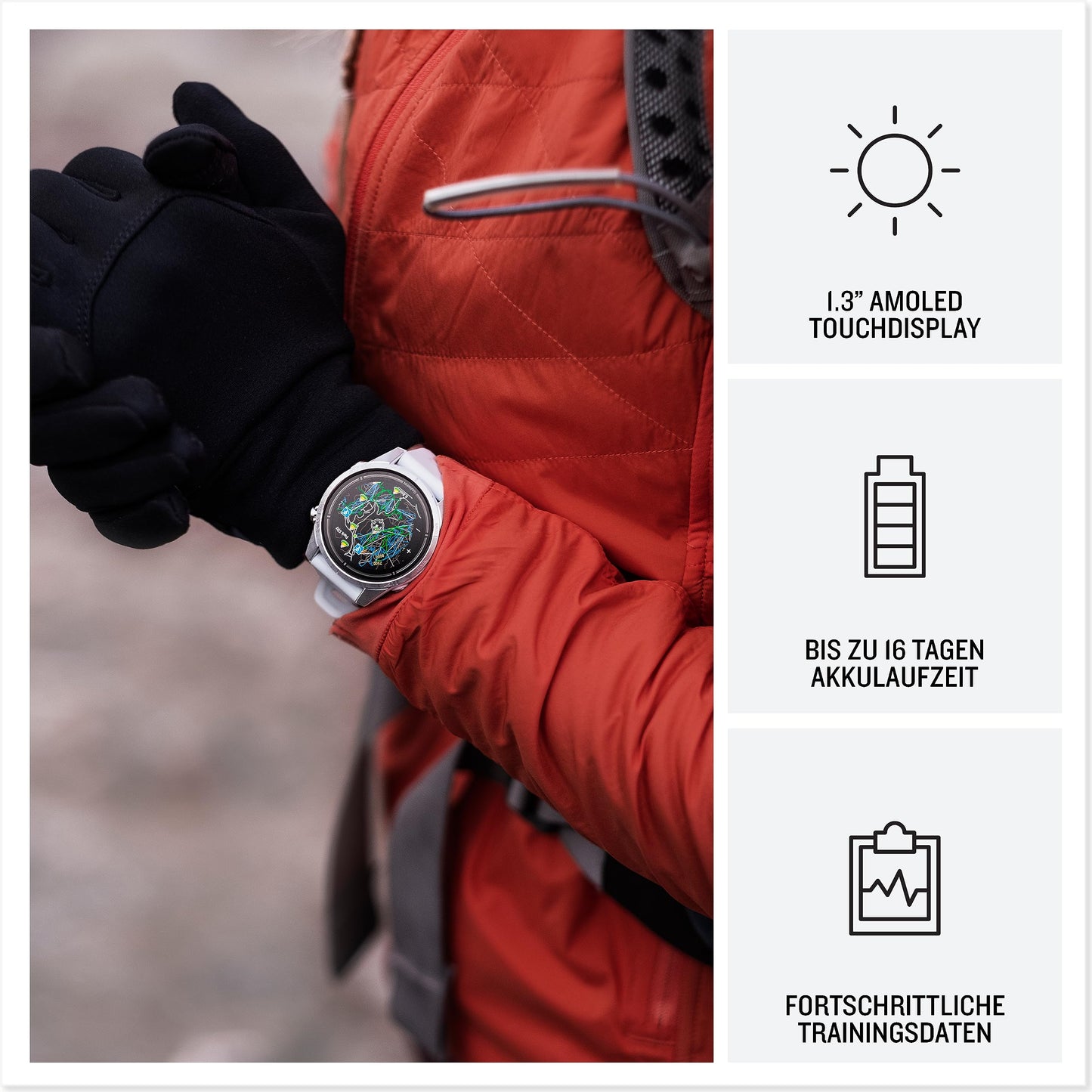 Garmin Epix Pro 47mm – GPS Multisport Smartwatch, AMOLED, Schwarz