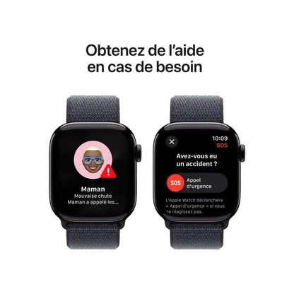 Apple Watch Series 10 – Smartwatch 42mm, Diamantschwarz, Always-On Display