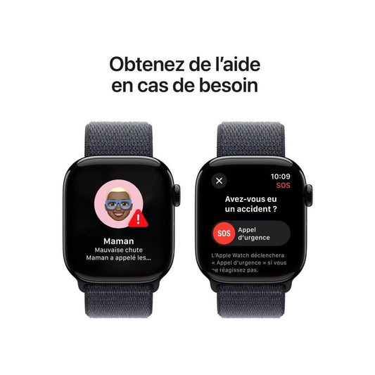 Apple Watch Series 10 – Smartwatch 42mm, Diamantschwarz, Always-On Display