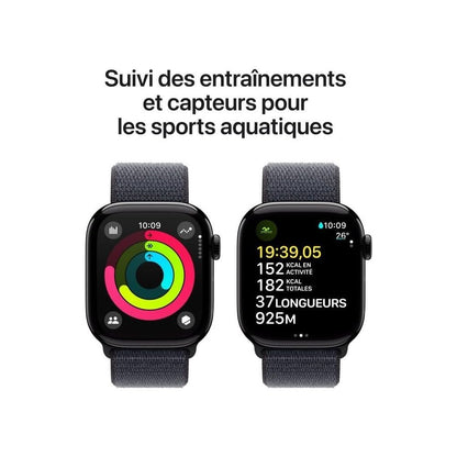 Apple Watch Series 10 – Smartwatch 42mm, Diamantschwarz, Always-On Display