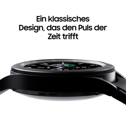 Samsung Galaxy Watch4 Classic – Wear OS, Drehbare Lünette, Schwarz