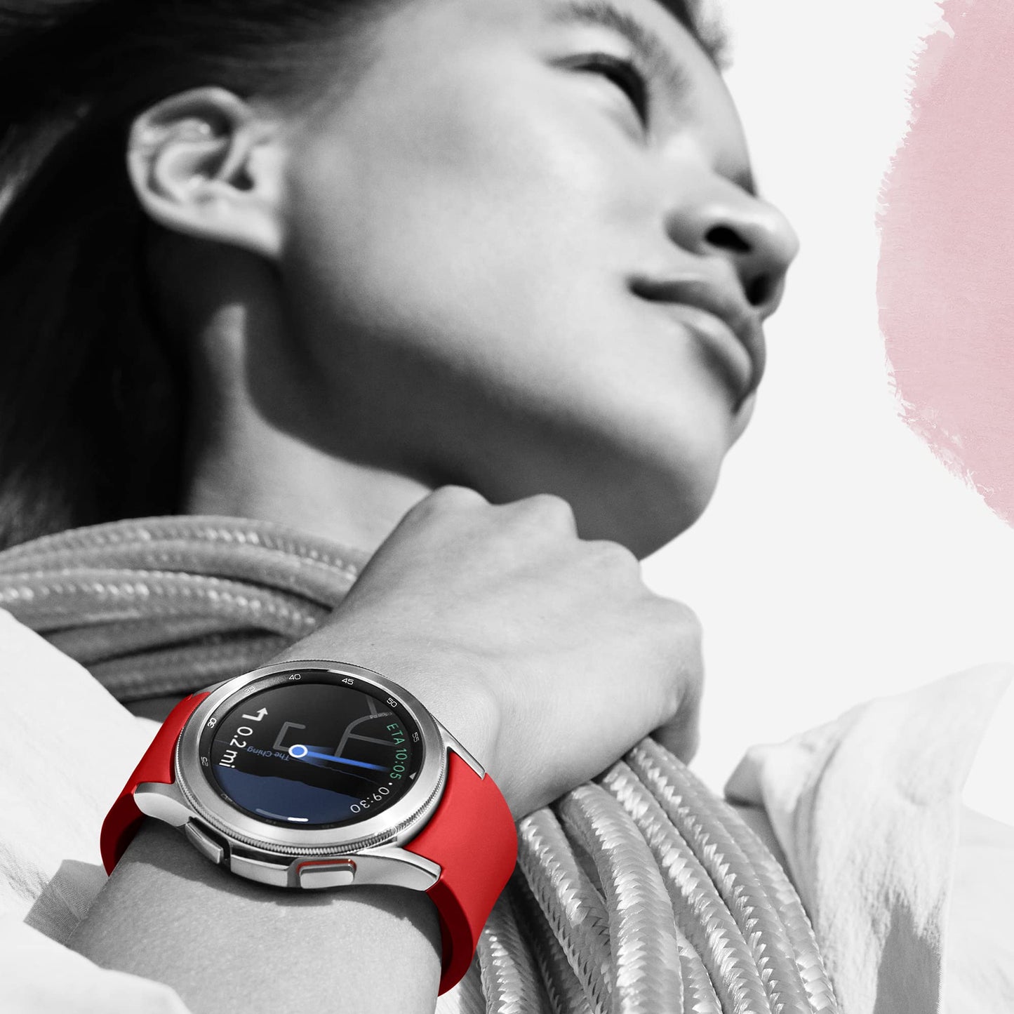 Samsung Galaxy Watch4 Classic – Wear OS, Drehbare Lünette, Schwarz