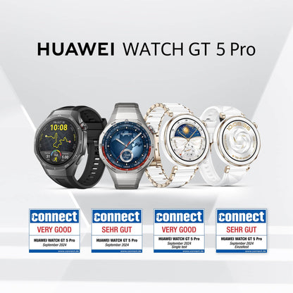 Huawei Watch GT 5 Pro 42mm – Smartwatch Weiß, Keramik, GPS