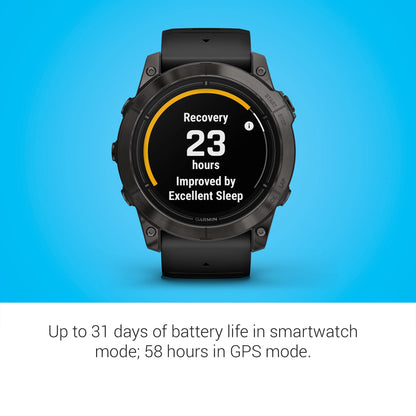 Garmin epix Pro Gen 2 Sapphire – 51mm Smartwatch Schwarz (Erneuert)