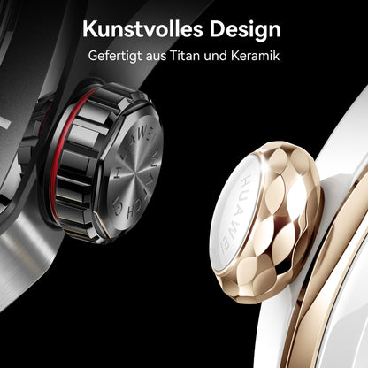 Huawei Watch GT 5 Pro 42mm – Smartwatch Weiß, Keramik, GPS