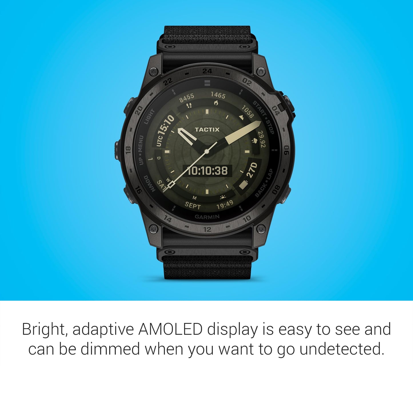Garmin tactix 7 – AMOLED Display, TopoActive Karten, Taschenlampe