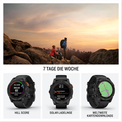 Garmin fēnix 7X Pro – GPS-Fitnessuhr, Touch & Tasten, 60 Sportarten