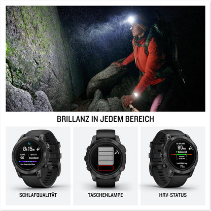 Garmin Epix Pro 47mm – GPS Multisport Smartwatch, AMOLED, Schwarz